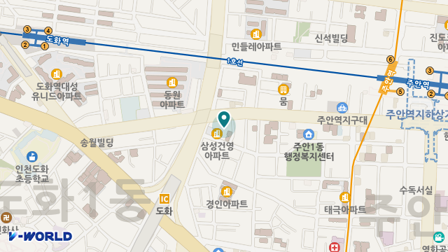 평화노인복지센터 위치 지도