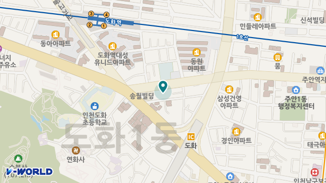 인천사회복지센터 위치 지도