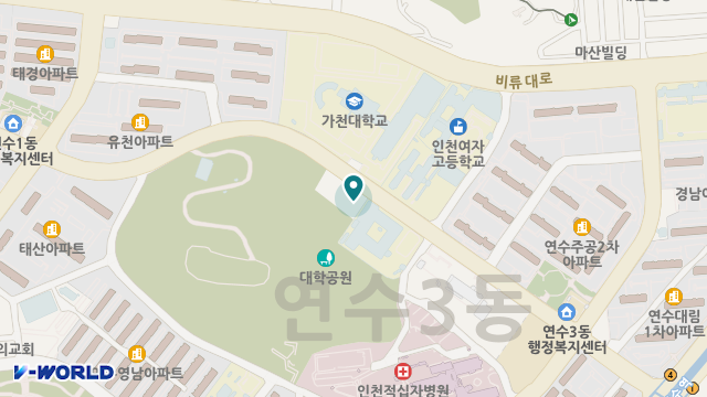 연수구재가노인복지센터 위치 지도
