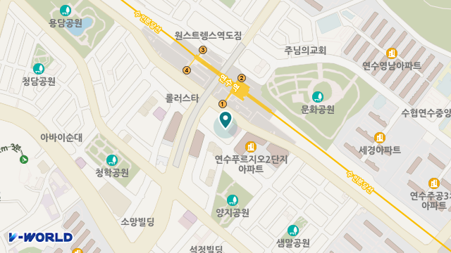 연수노인주야간보호센터 위치 지도