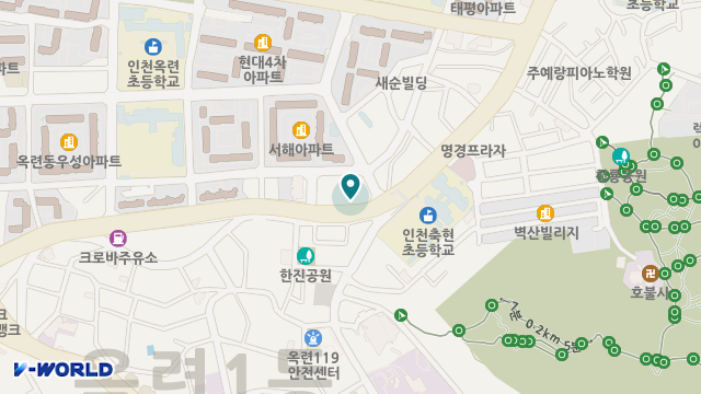 옥련뜰주야간보호센터 위치 지도