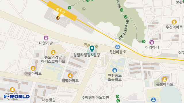 연수구한마음주간보호센터 위치 지도