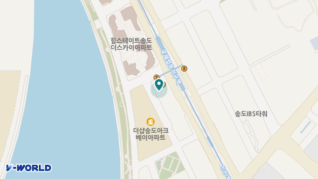 케어스 인천 송도 위치 지도