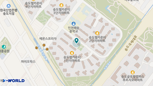 송도재가노인복지센터 위치 지도