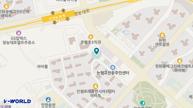 인천노인주간보호센터논현점 위치 지도