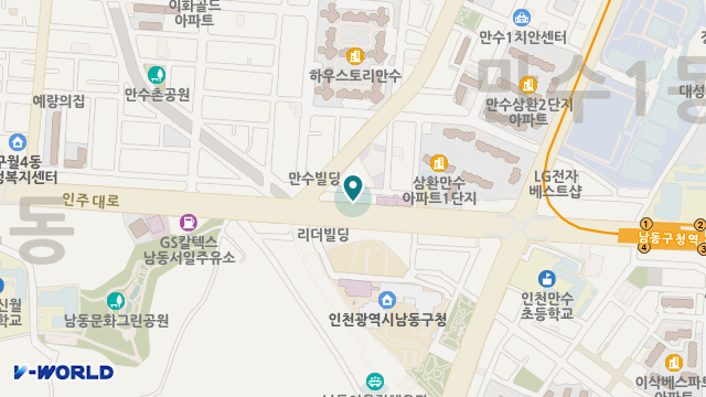 인천재가복지센터 위치 지도
