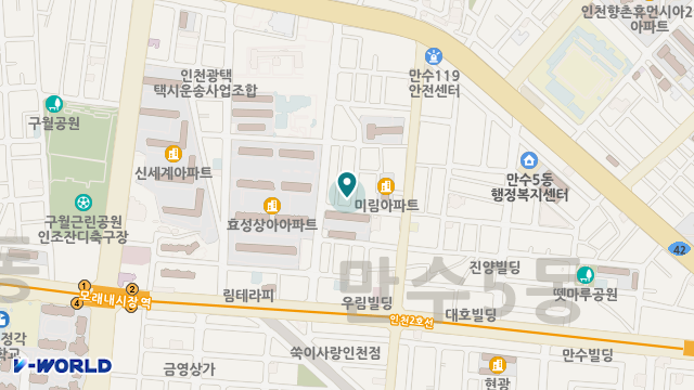 동구리재가복지센터 위치 지도