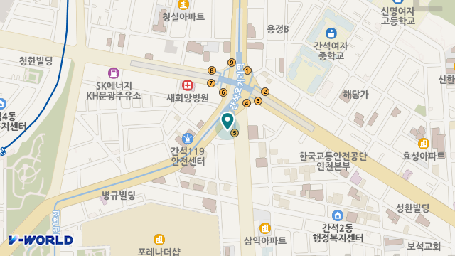 더아인재가요양센터 위치 지도