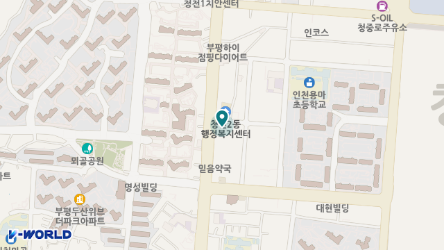 인천광역시 사회서비스원 부평종합재가센터 위치 지도