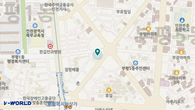 인천이화재가노인복지센터 위치 지도