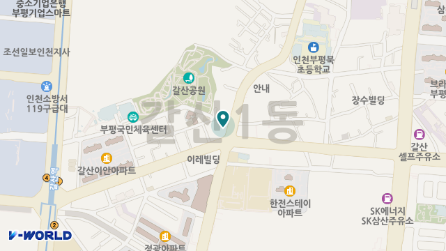 갈산효드림노인주야간보호센터 위치 지도