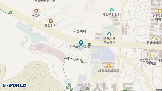 구립계산노인복지센터 위치 지도
