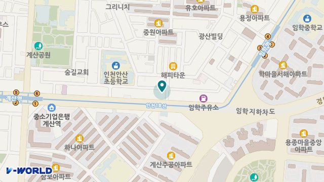 실버세상재가센터 위치 지도
