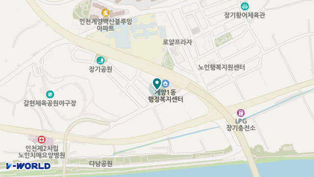 계양구립 치매전담형 주간보호센터 위치 지도
