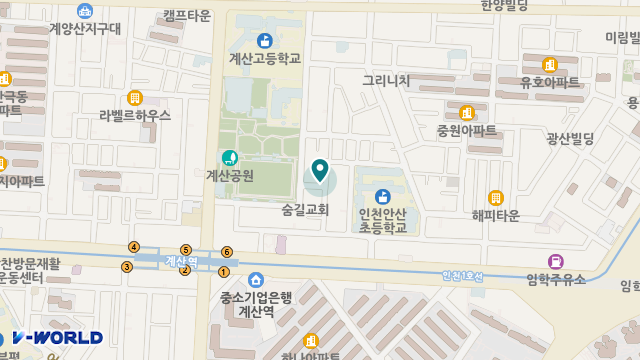 가인노인복지센터 위치 지도