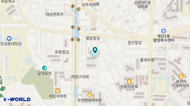 에셀나무재가노인복지센터 위치 지도