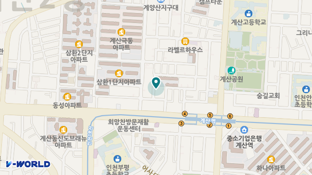 무지개재가복지센터 위치 지도