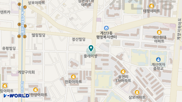 인천사랑재가노인복지센터 위치 지도