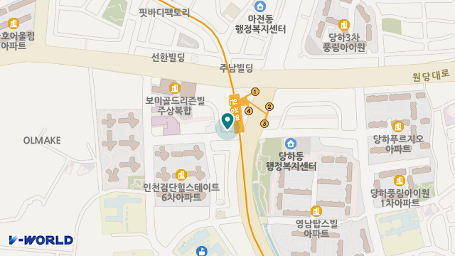 으뜸주야간보호센터 위치 지도