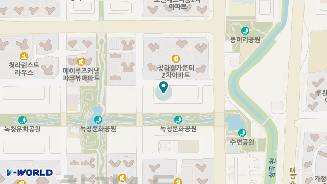 청라노인주야간보호센터 위치 지도