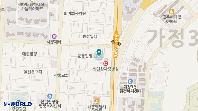 인천참사랑병원 부설 햇살데이케어센터 위치 지도