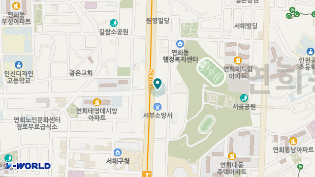 서구노인주야간보호센터 위치 지도