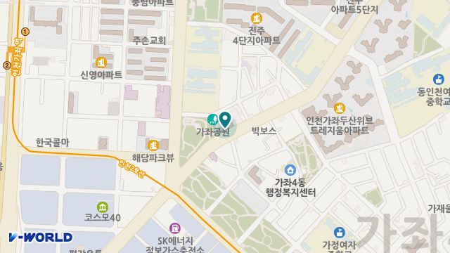 가좌의료기 위치 지도