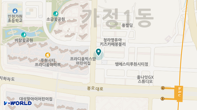 서구루원노인주간보호센터 위치 지도