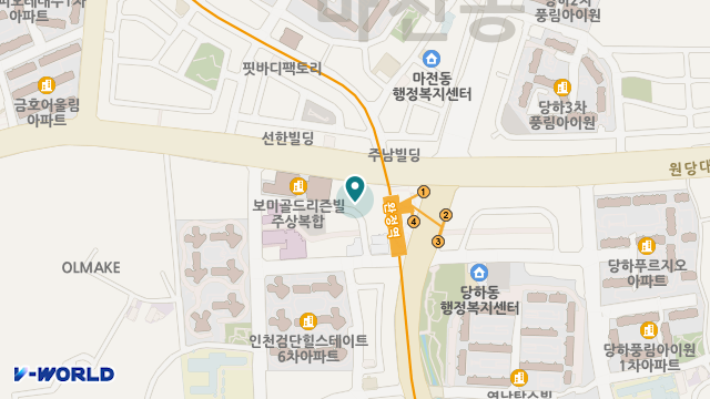 검단보람주간보호센터 위치 지도