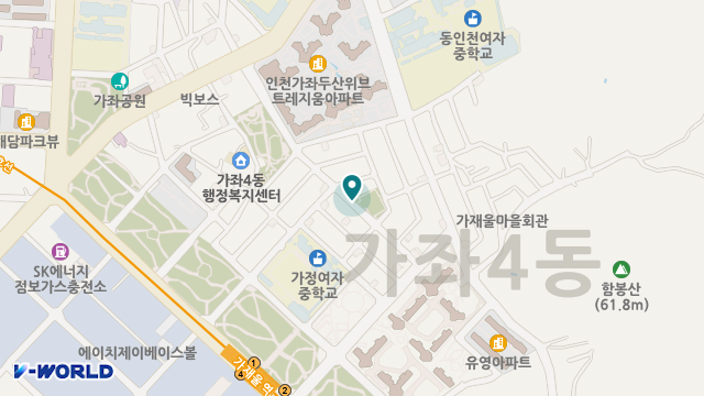 감사재가복지센터 위치 지도