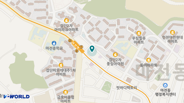 "A(+)"수정방문간호센터 위치 지도