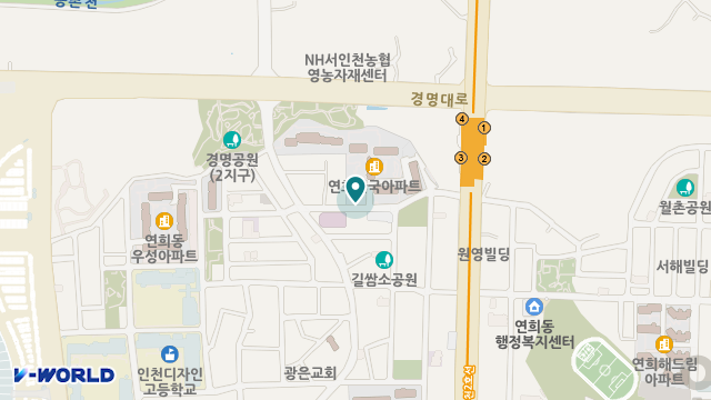 서구가족재가센터 위치 지도