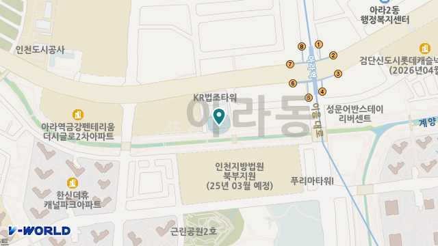 아리아케어 방문요양 검단아라센터 위치 지도