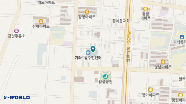 실버가든재가복지센터 위치 지도