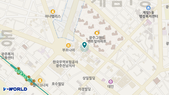 즐거운노인주간보호센터 위치 지도
