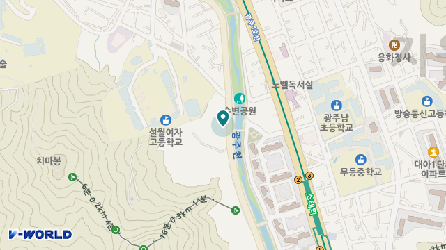 빛고을재가장기요양기관 위치 지도