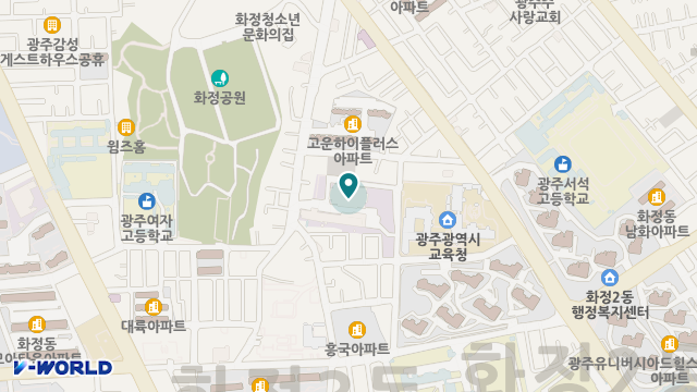 광주중앙노인복지센터 위치 지도