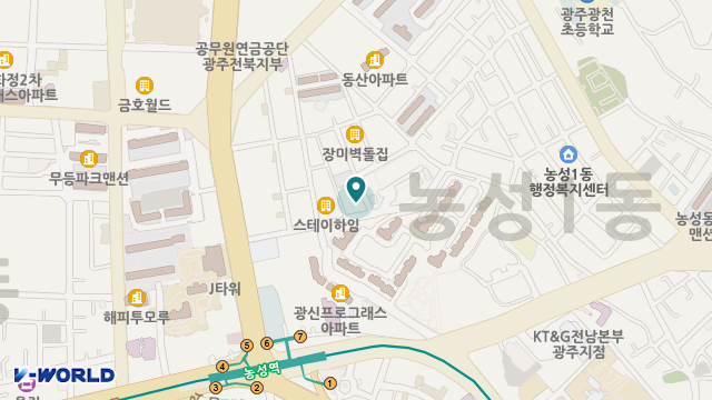 빛고을서구주간보호센터 위치 지도