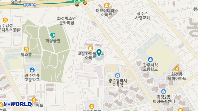 광주바울재가복지센터 위치 지도