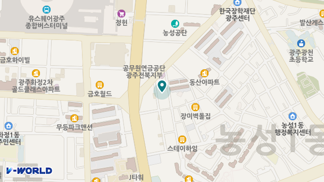 (주)케어링 주간보호센터 광주 서구점 위치 지도