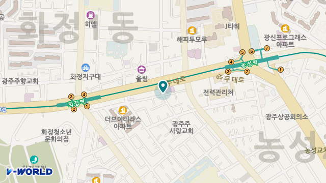 화정사랑재가복지센터 위치 지도