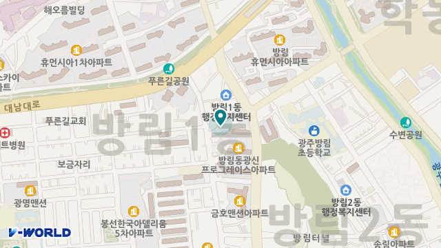 빛고을재가노인복지센터 위치 지도