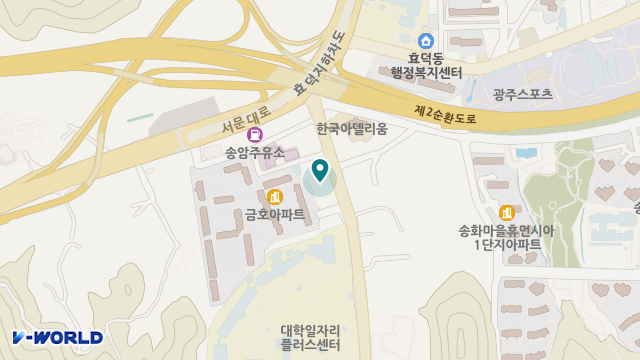 감나무협동조합재가복지센터 진월점 위치 지도