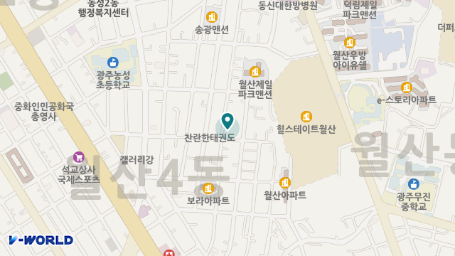 광주예향재가노인복지센터 위치 지도