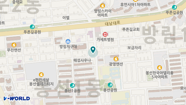봉선재활주간보호센터 위치 지도