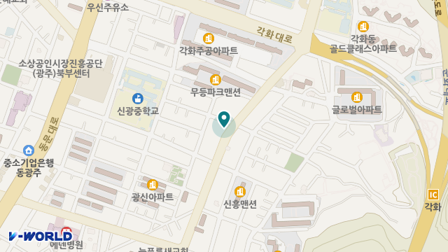 (주)케어링주간보호센터광주북구점 위치 지도