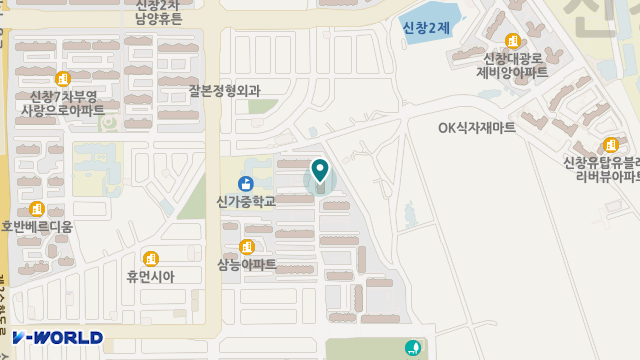 행복재가노인복지센터 위치 지도