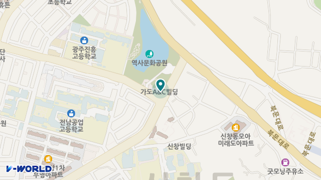 광주신창노인주간보호센터 위치 지도