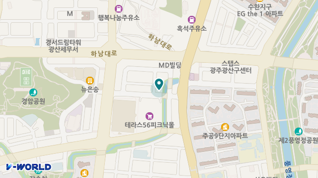 감나무협동조합재가복지센터하남점 위치 지도