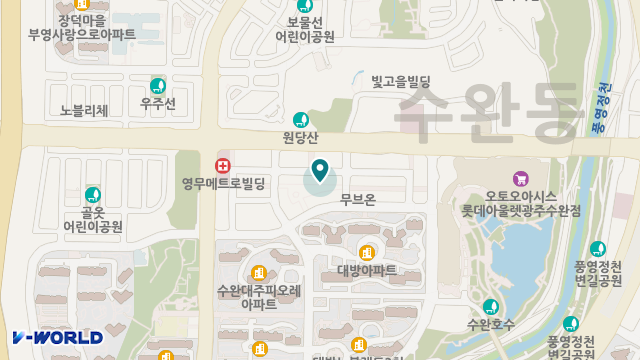 (주)사랑방실버케어센터 수완점 위치 지도
